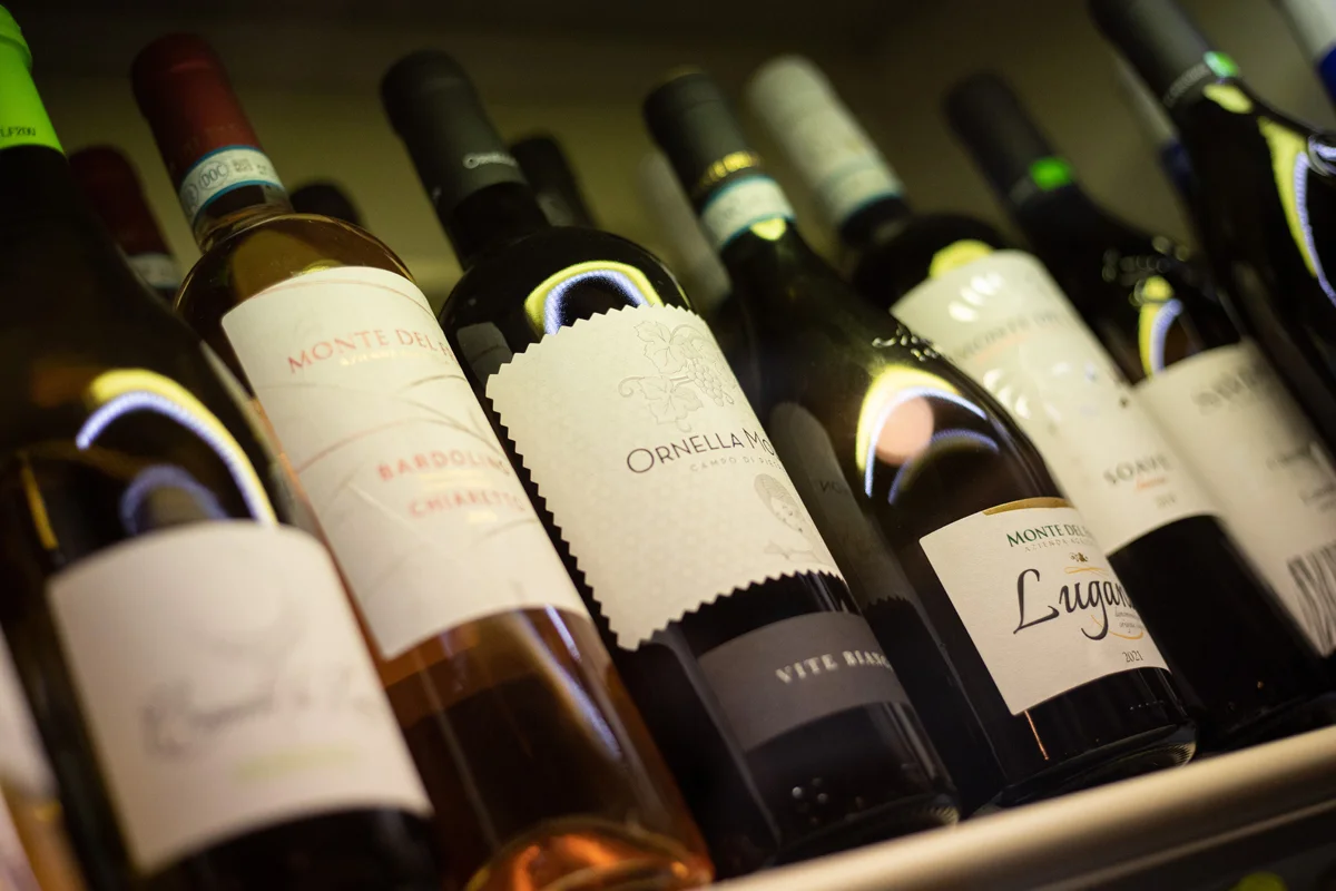 Scelta dei vini ristorante a Pordenone